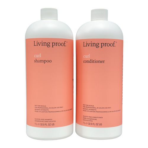 Living Proof Curl Shampoo & Conditioner 32 Oz Set with Pumps