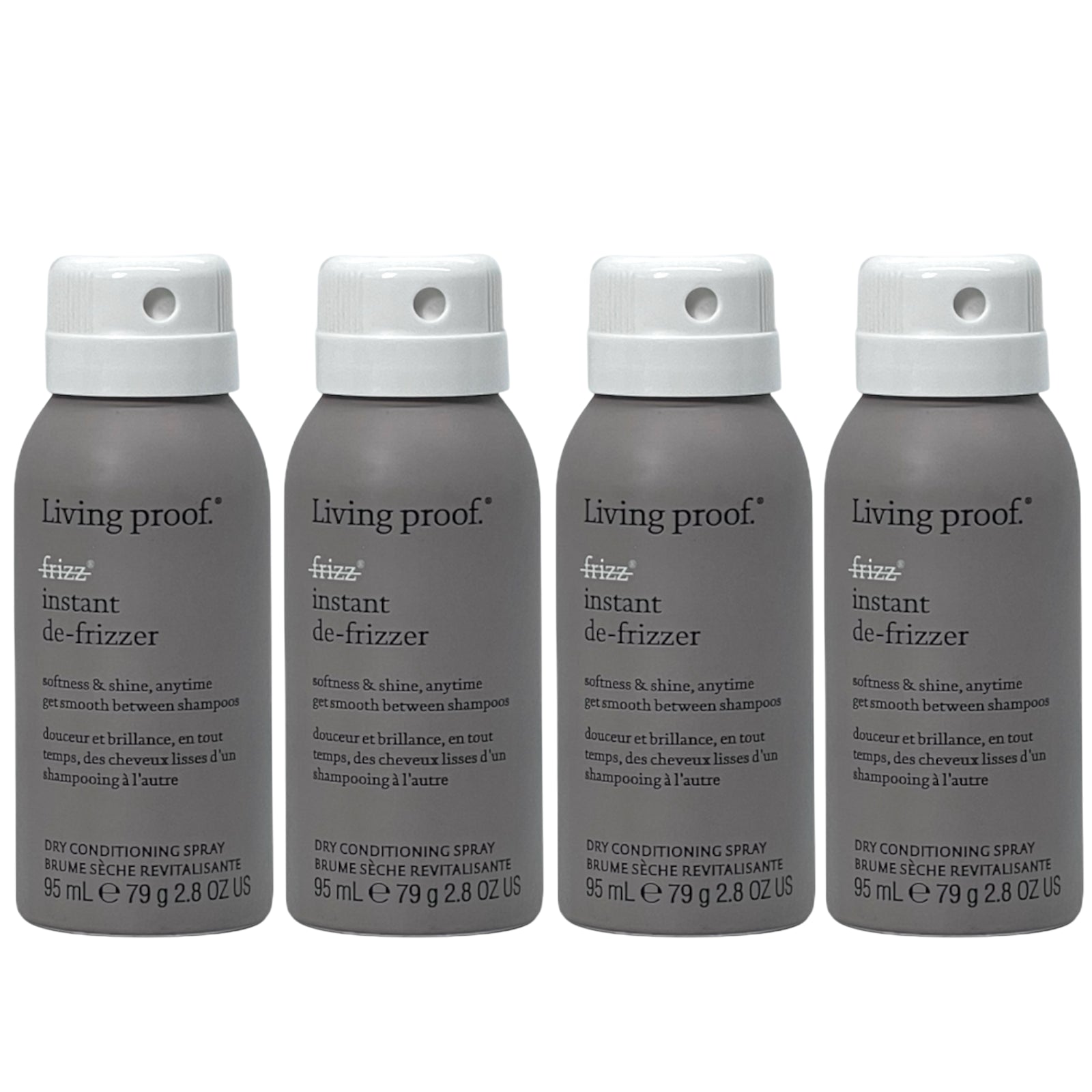 Living Proof No Frizz Instant De-Frizzer 2.8 Oz (Pack of 4) - Beauty Gables 
