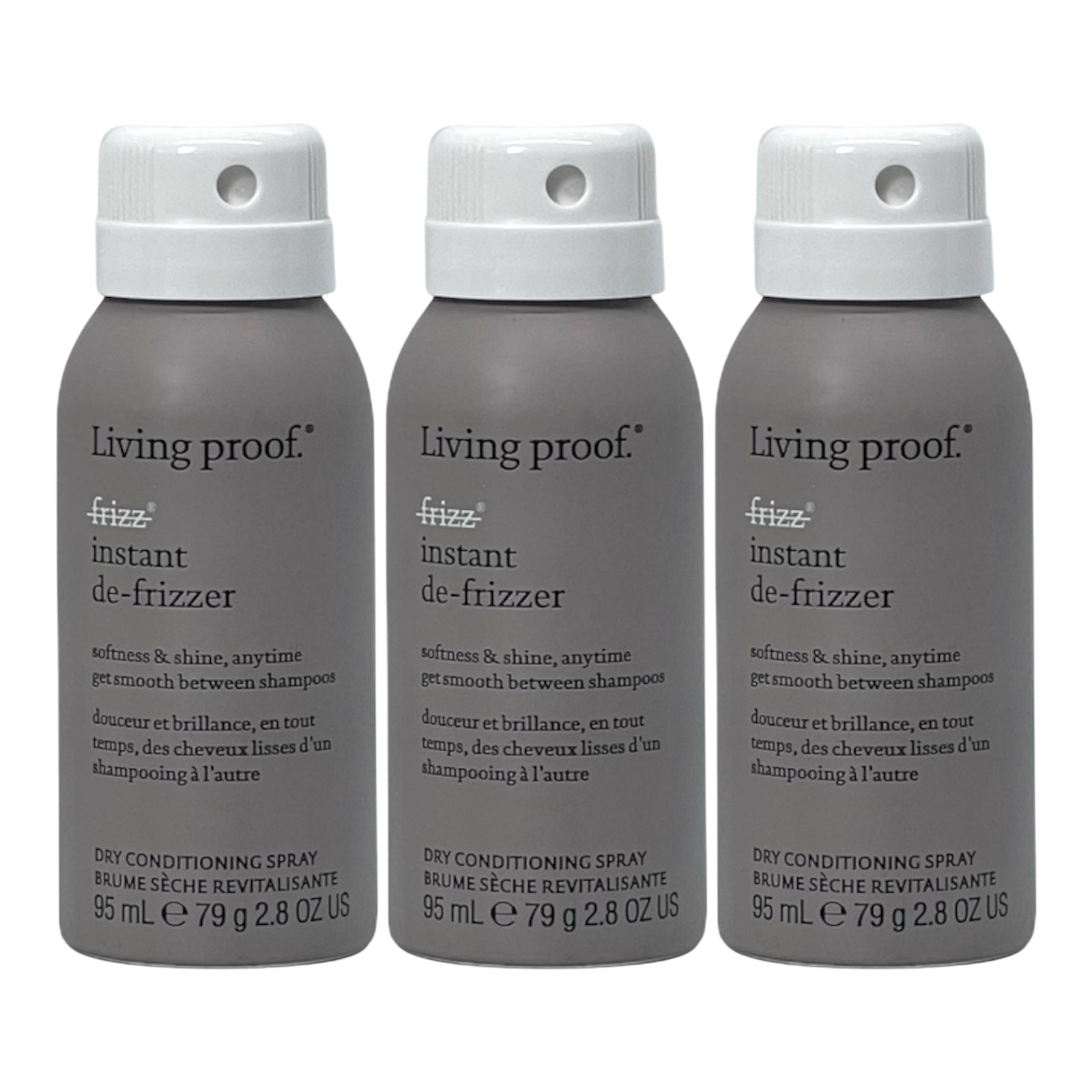 Living Proof No Frizz Instant De-Frizzer 2.8 Oz (Pack of 3) - Beauty Gables 
