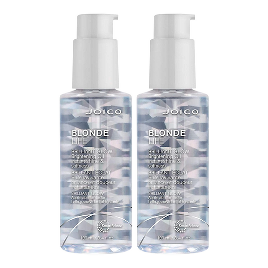 Joico Blonde Life Brilliant Glow Brightening Oil 3.4 Oz (Pack of 2) - Beauty Gables