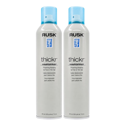 Rusk Thickr Thickening Hairspray for Fine Hair 10.6 Oz (Pack of 2)