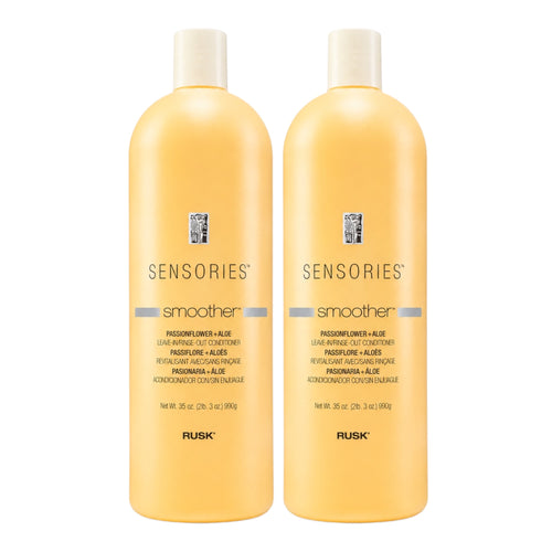 Rusk Sensories Smoother Passionflower + Aloe Leave Conditioner 35 Oz (Pack of 2)