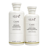 Keune Care Satin Oil Shampoo 10.1 Oz & Conditioner 8.5 Oz Set