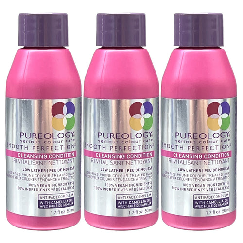 Pureology Smooth Perfection Cleansing Conditioner 1.7 Oz (Pack of 3) - Beauty Gables 