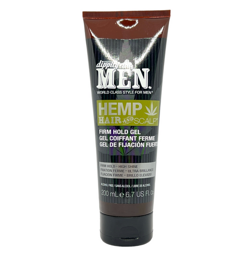 Dippity-do Men Hemp Hair & Scalp Firm Hold Gel 6.7 Oz