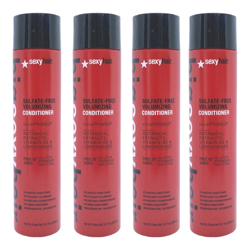 Sexy Hair Sulfate Free Volumizing Conditioner 10.1 Oz (Pack of 4) - Beauty Gables 