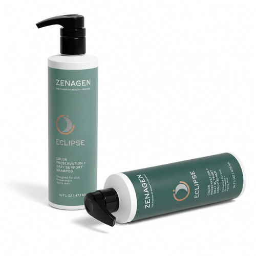 Zenagen Eclipse Color Preservation + Gray Support Shampoo & Conditioner Designed for Dull 16 Oz Set