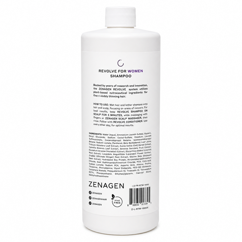 Zenagen Revolve Women Thickening Shampoo Developed for Fine 33.8 Oz